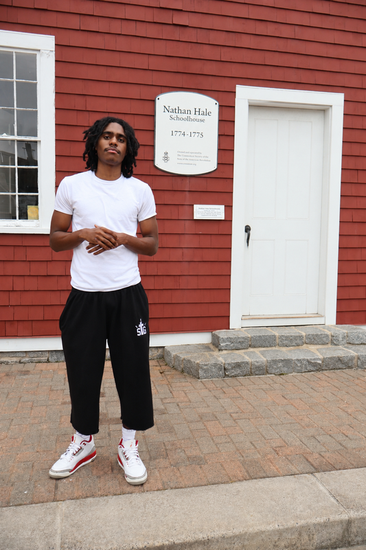3/4 Sweatshorts - Black
