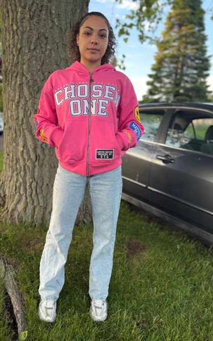 Chosen One Zip Up - Pink