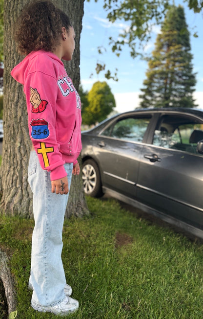 Chosen One Zip Up - Pink