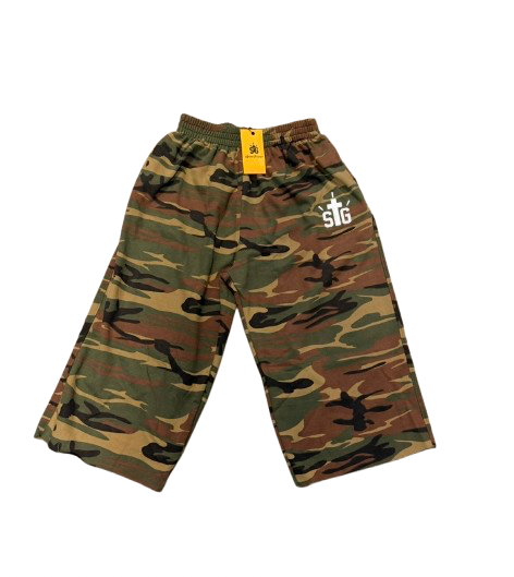 3/4 Sweatshorts- Camo