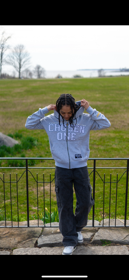 Chosen One Zip Up - Heather Grey